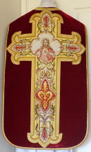 Red Roman High Mass Set of Vestments 8612